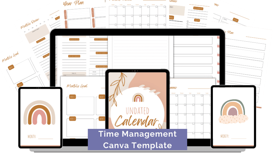 CANVA TEMPLATE TOOLKIT: UNDATED CALENDAR