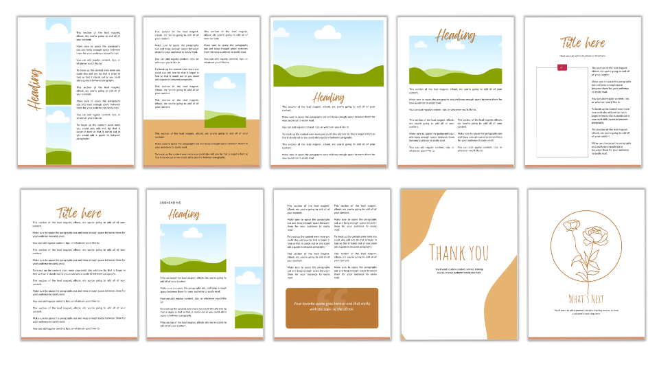 CANVA TEMPLATE TOOLKIT: UNDATED CALENDAR