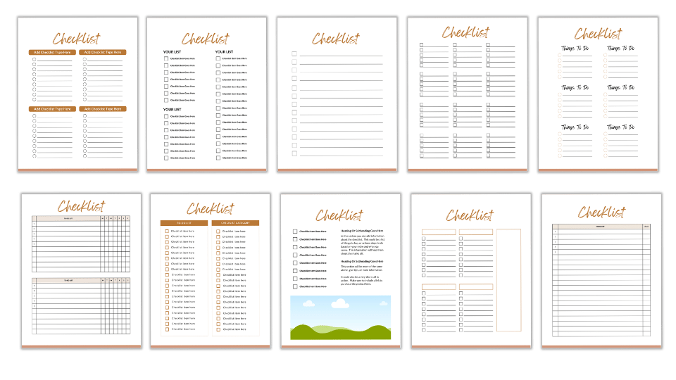 CANVA TEMPLATE TOOLKIT: UNDATED CALENDAR