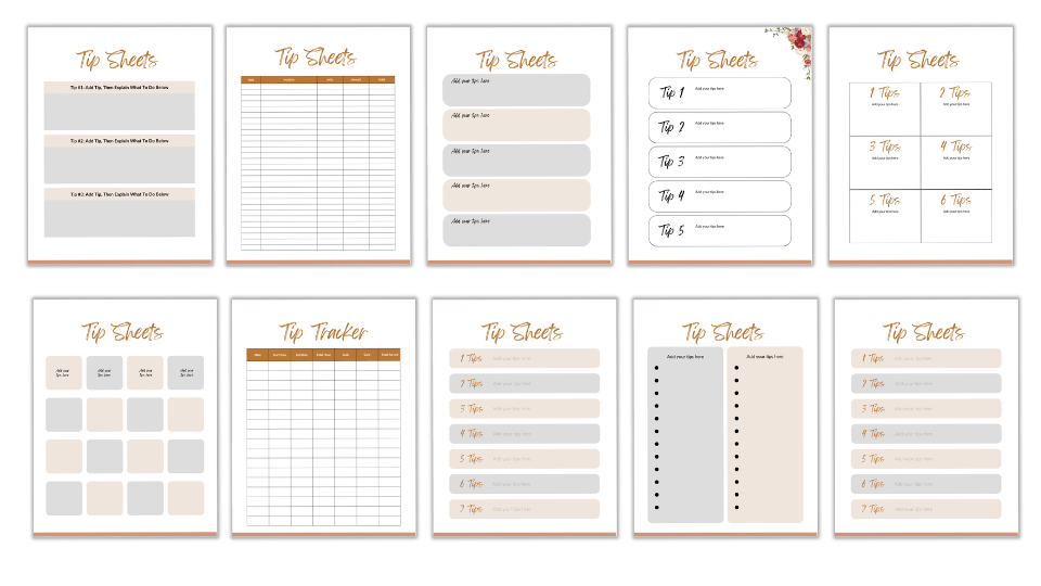 CANVA TEMPLATE TOOLKIT: UNDATED CALENDAR