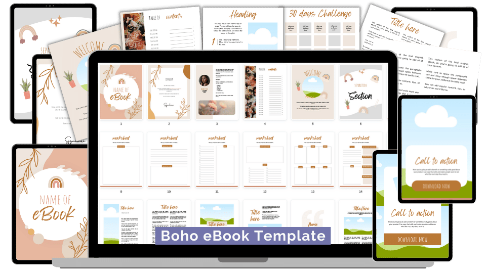 CANVA TEMPLATE TOOLKIT: UNDATED CALENDAR