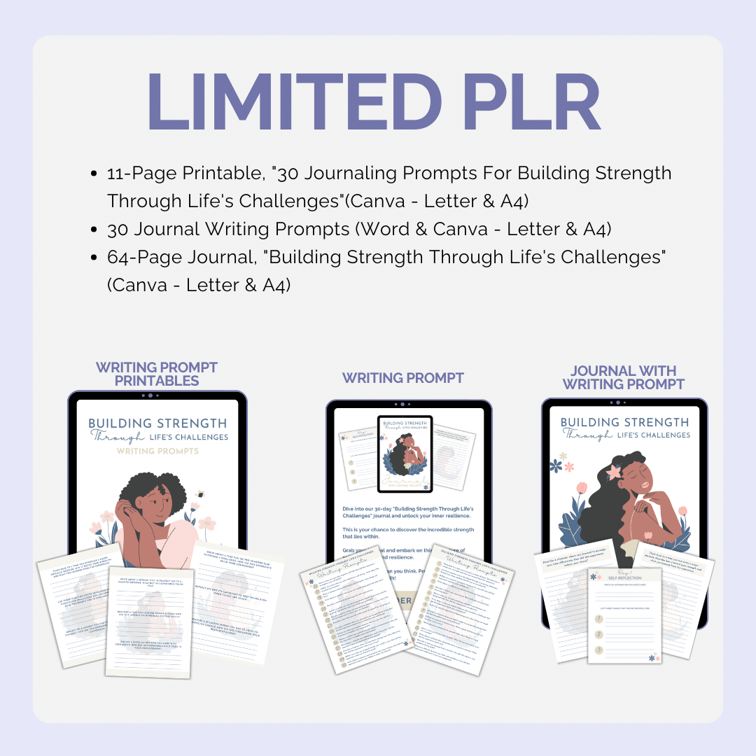 LIMITED: Done-For-You Journal With Prompts: Building Strength