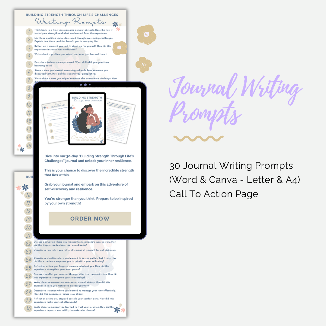 LIMITED: Done-For-You Journal With Prompts: Building Strength