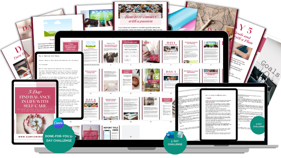 Done-For-You Challenge: Finding Balance With Self Care