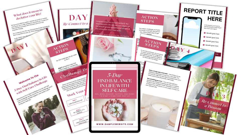 Done-For-You Challenge: Finding Balance With Self Care