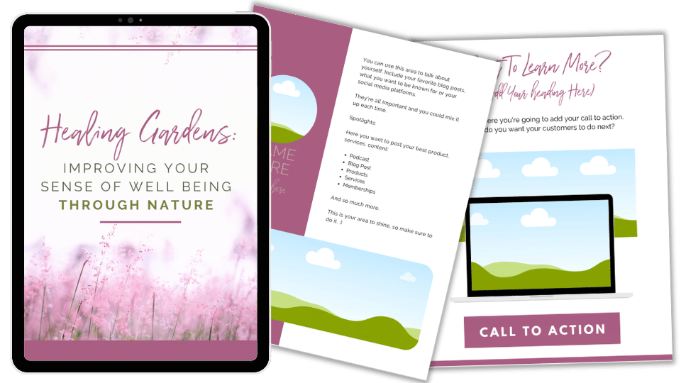 Done-For-You Blog Series & Marketing Kit: Healing Gardens