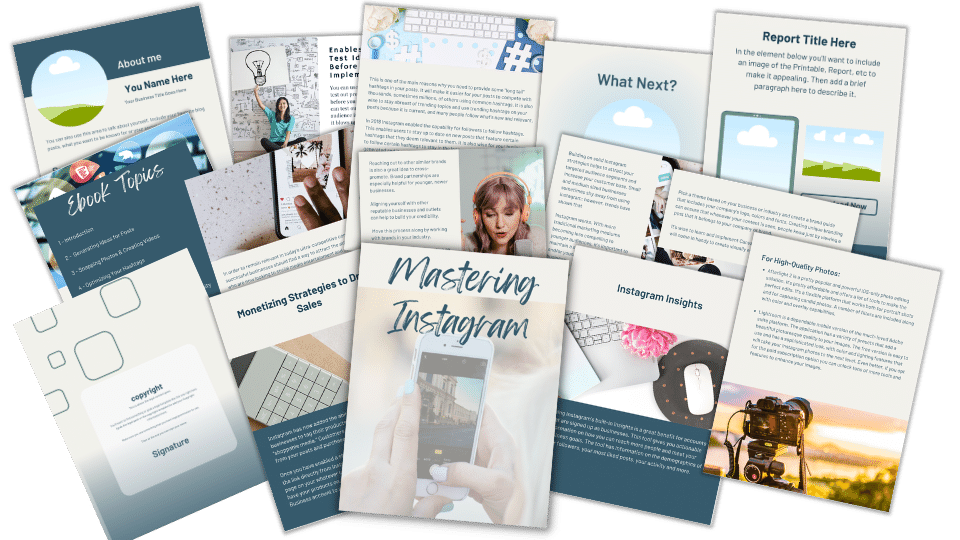 Done-For-You Report & eCourse: Mastering Instagram
