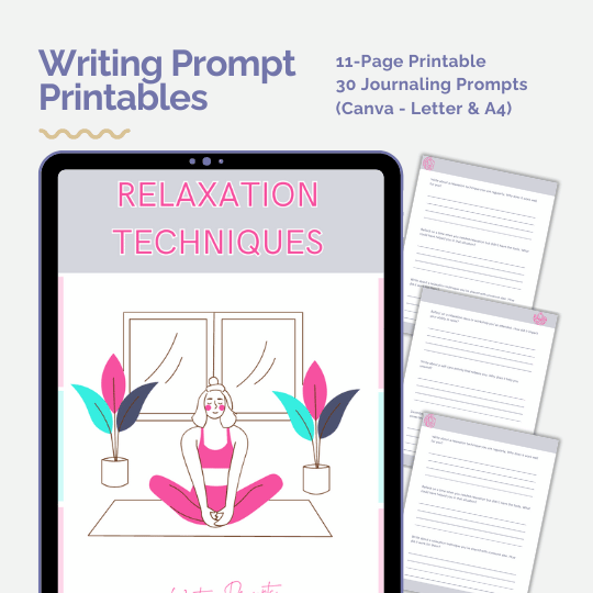 DFY Journal With Prompts BUNDLE: Stress Reduction Collection