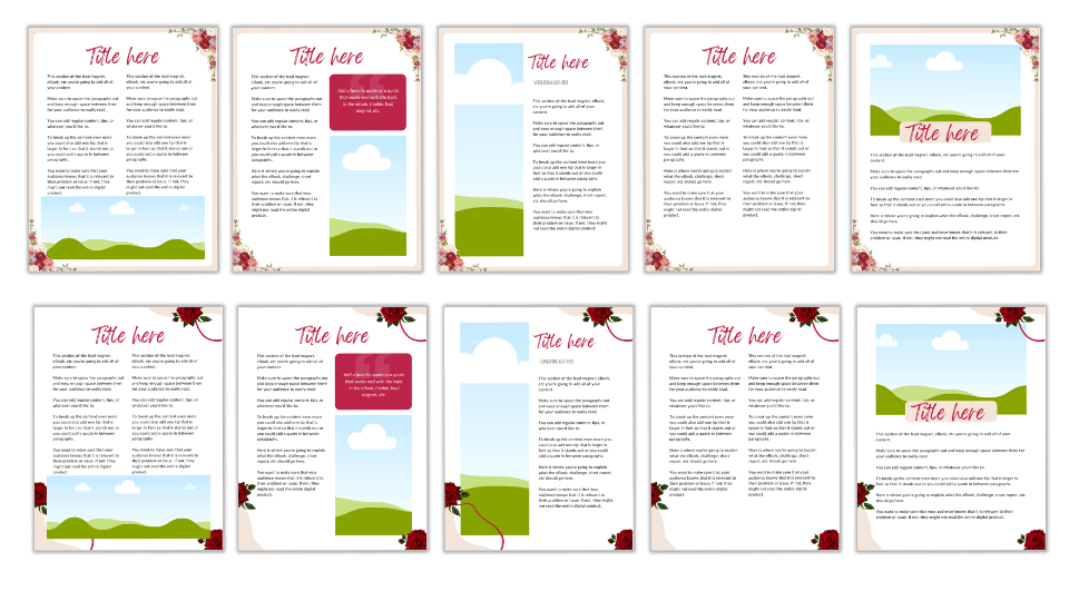 CANVA TEMPLATE TOOLKIT: UNDATED CALENDAR