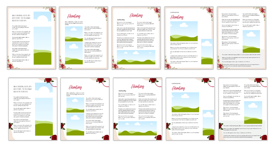 CANVA TEMPLATE TOOLKIT: UNDATED CALENDAR