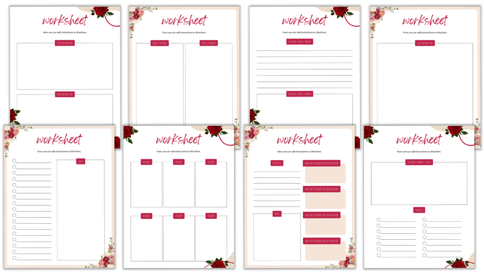 CANVA TEMPLATE TOOLKIT: UNDATED CALENDAR