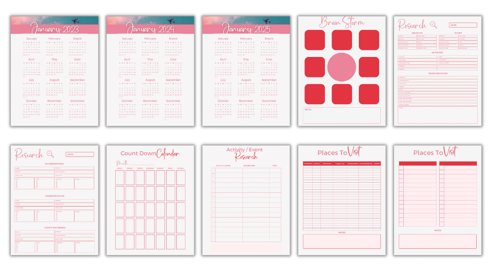 Canva Template: Trekker Tidbits Planner