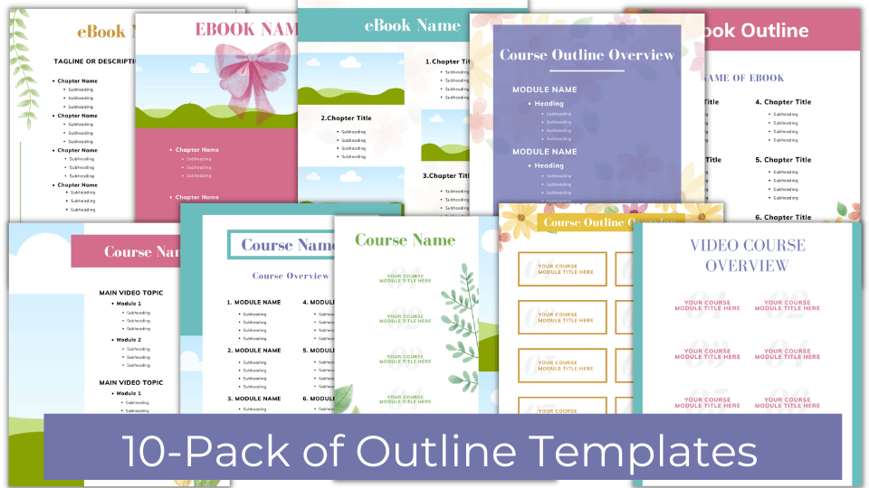 Blooming Wonders eBook Canva Template