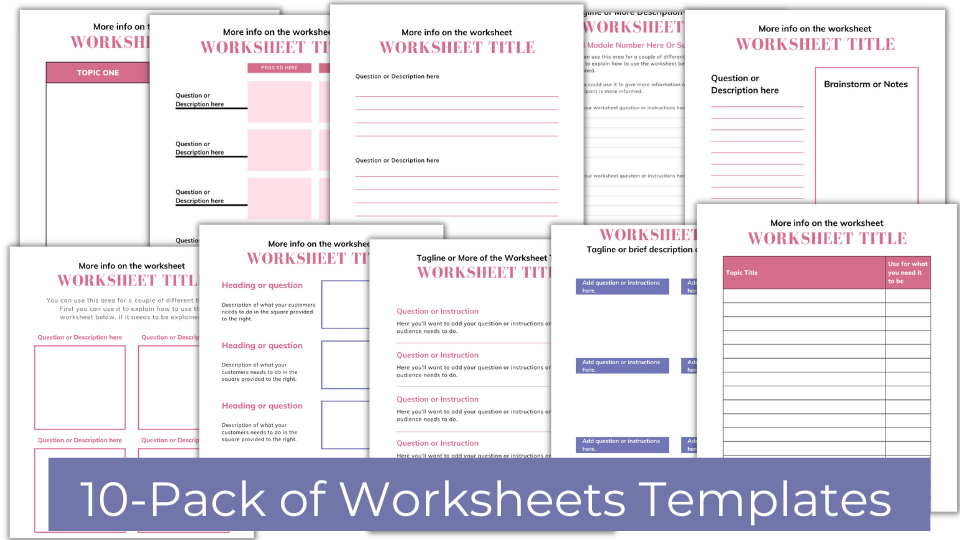 Blooming Wonders eBook Canva Template