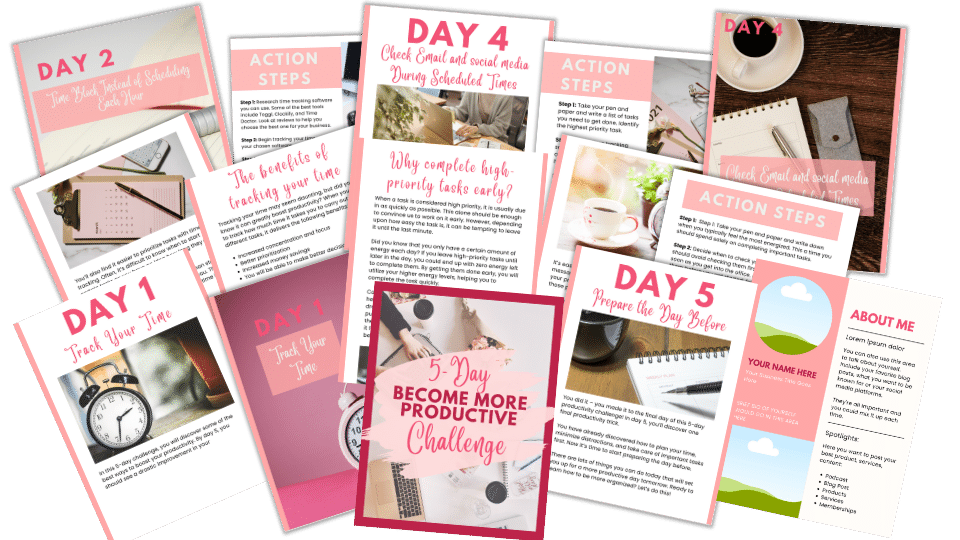 Done-For-You Challenge: Being More Productive