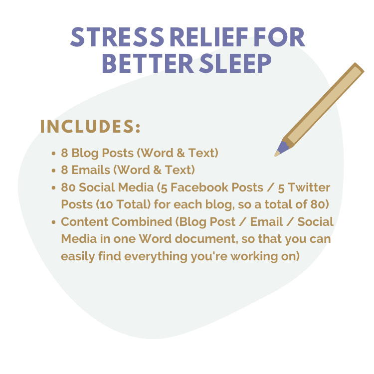 DFY Content Bundle: Stress Relief For Better Sleep