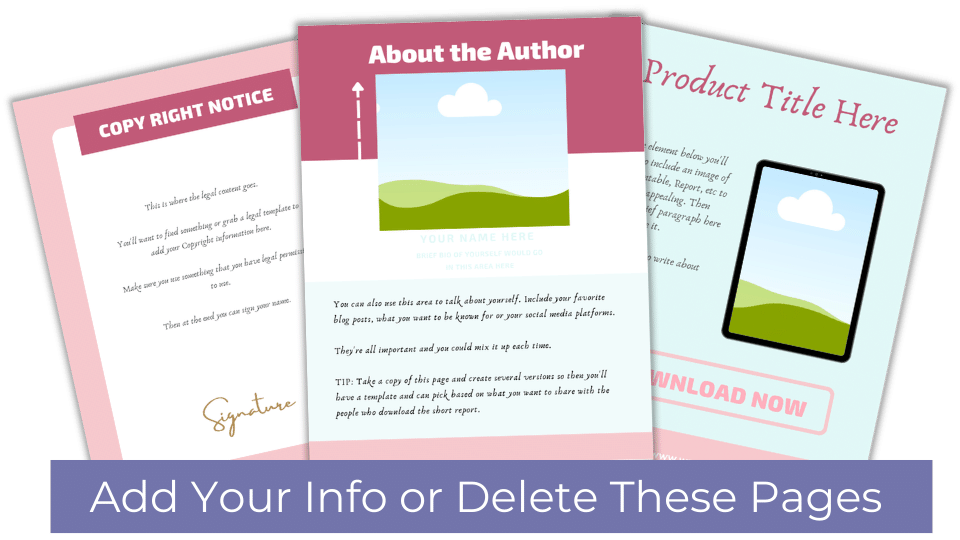 Done-For-You Report & eCourse: Empowered Goals