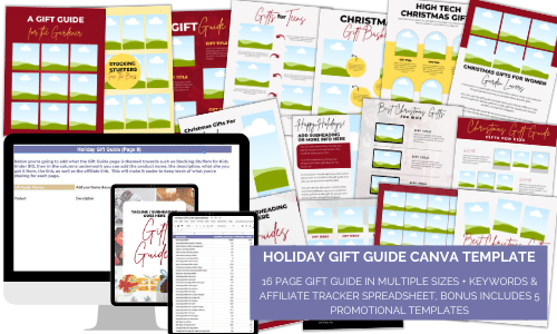 Holiday Gift Guide Canva Template