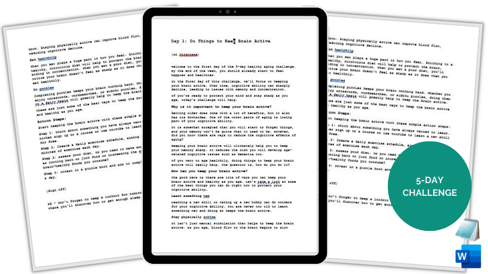 Done-For-You Challenge: Maintain Mental Health
