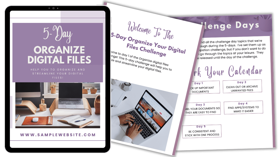 Done-For-You Challenge: Organize Digital Files