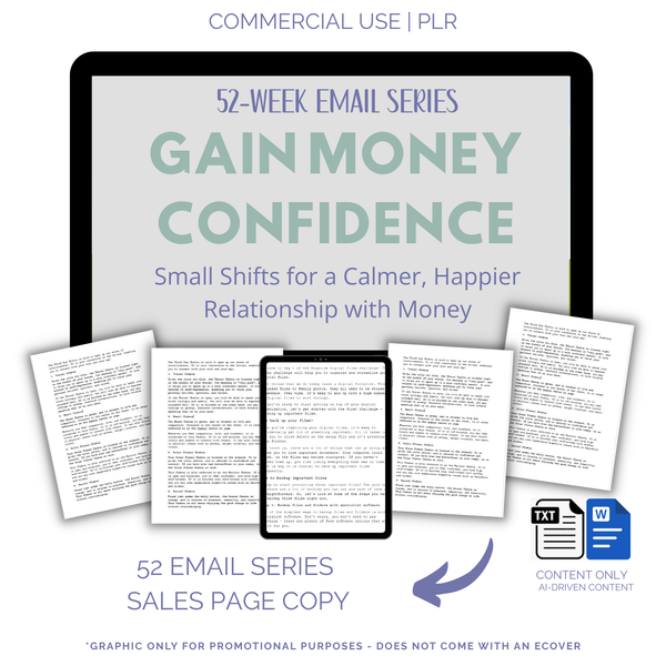 52-Week Gain Money Confidence Email Series - AI-DRIVEN