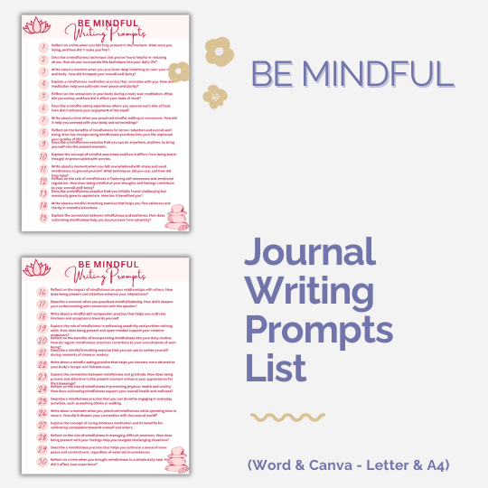 DFY Journal With Prompts BUNDLE: Harmony and Healing Collection