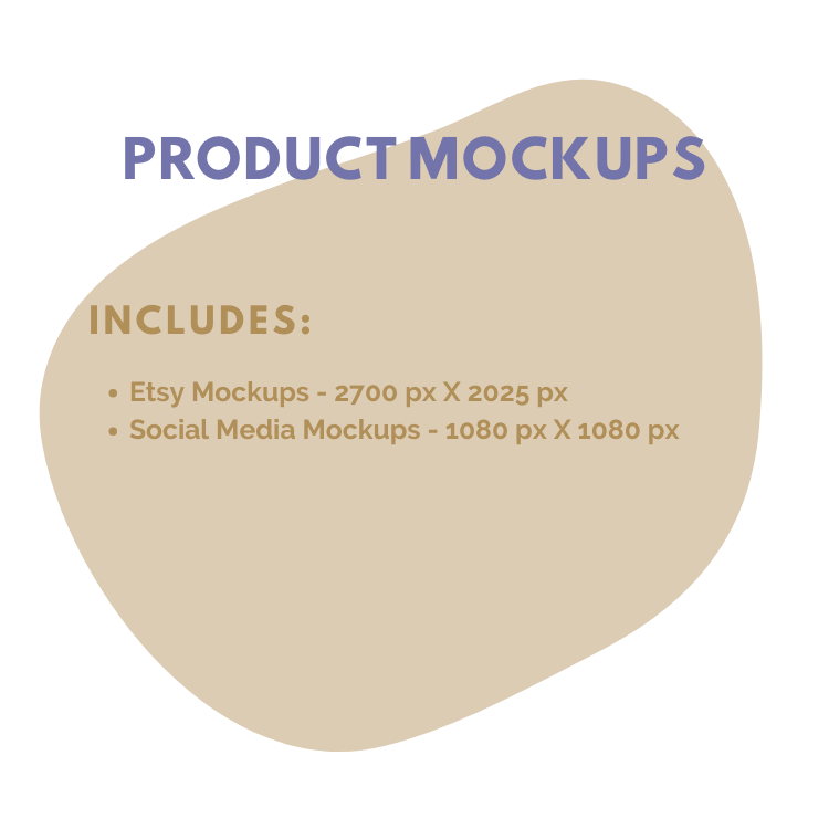 Blue Splash Product Listing Canva Template Mockups