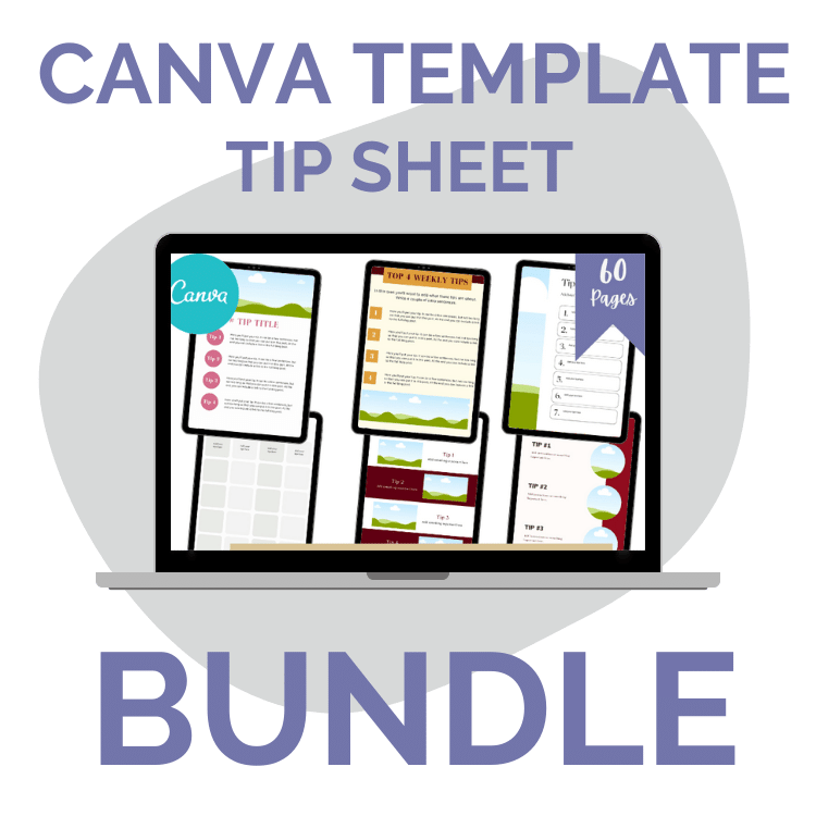 CANVA TEMPLATE BUNDLE: Tip Sheets