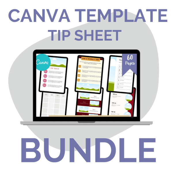 CANVA TEMPLATE BUNDLE: Tip Sheets