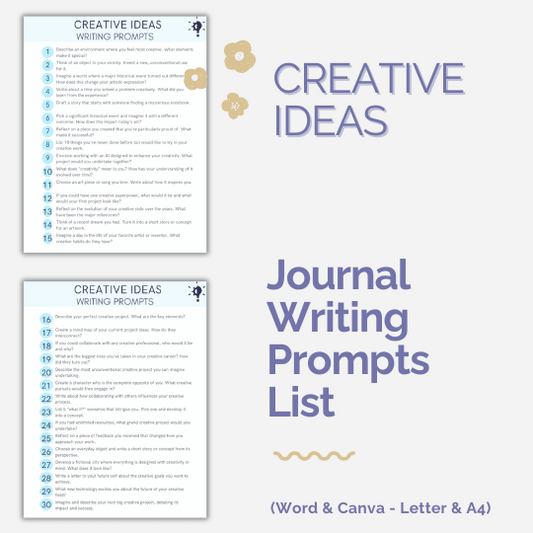 DFY Journal With Prompts BUNDLE: Creative Clarity Collection