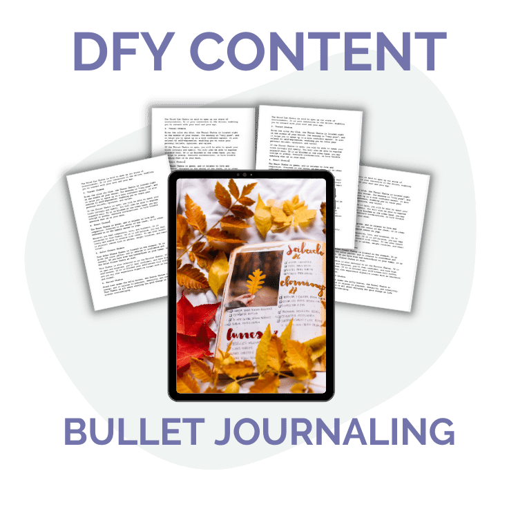 DFY Content: Bullet Journaling Blog Posts