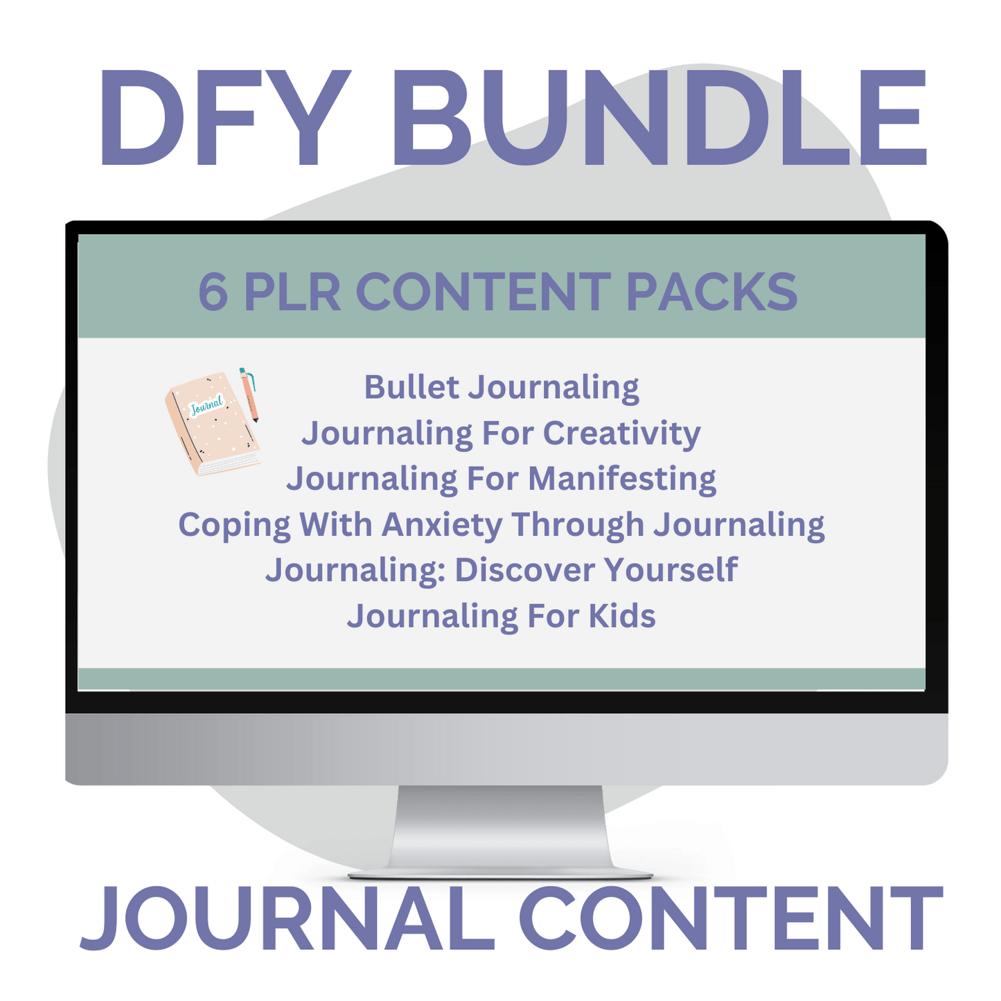 DFY Bundle: Journal Content (6 PLR Products Total)