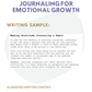 DFY Content:Journaling for Emotional Growth