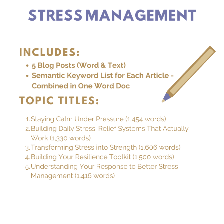 DFY Content: Stress Management