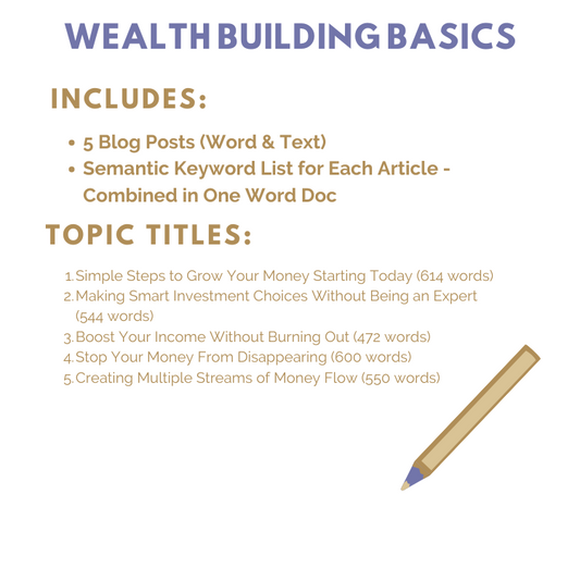 DFY Content: Wealth Building Basics
