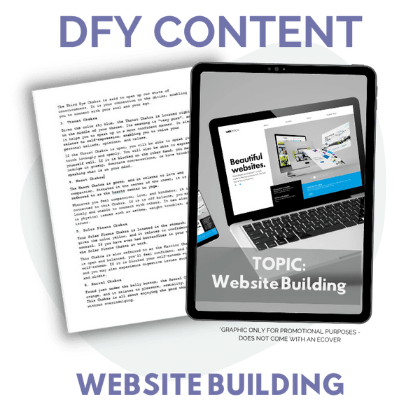 DFY Content: Website Building