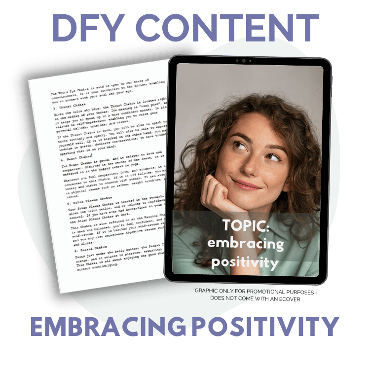 DFY Content: Embracing Positivity PLR