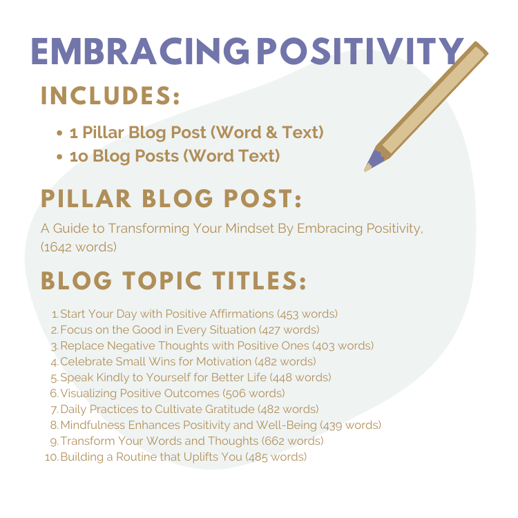 DFY Content: Embracing Positivity PLR