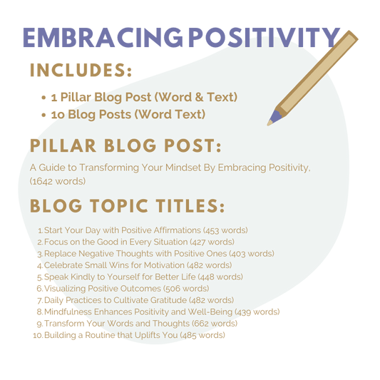 DFY Content: Embracing Positivity PLR
