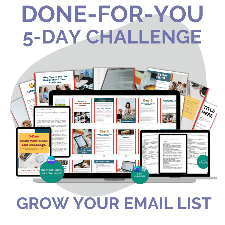 Done-For-You Challenge: Build Your Email List
