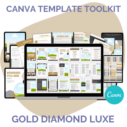 CANVA TEMPLATE TOOLKIT: GOLD DIAMOND LUXE