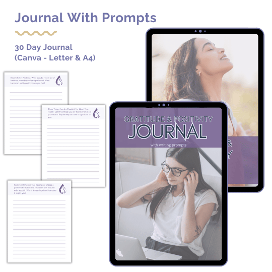 DFY Journal With Prompts: Positive Living Collection