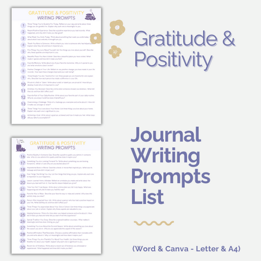 DFY Journal With Prompts: Positive Living Collection
