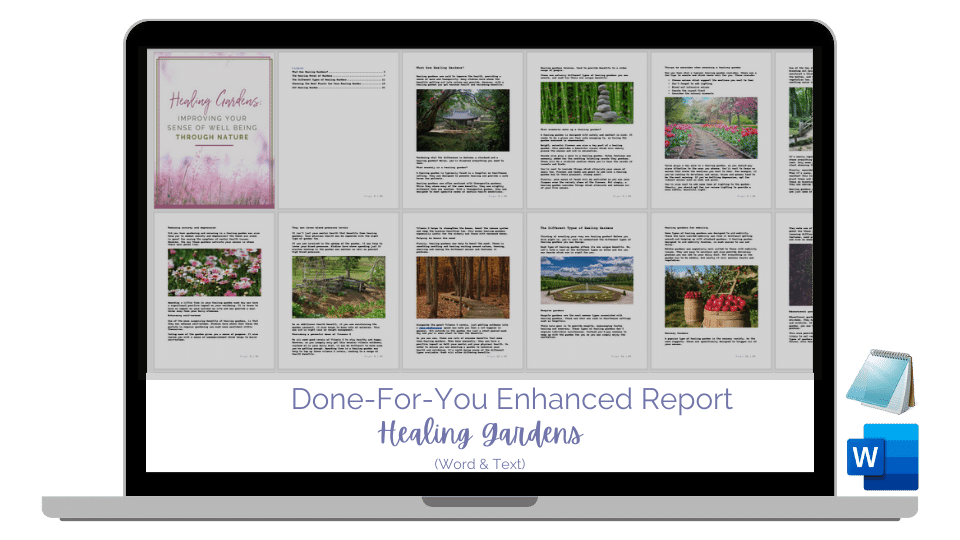 Done-For-You Blog Series & Marketing Kit: Healing Gardens