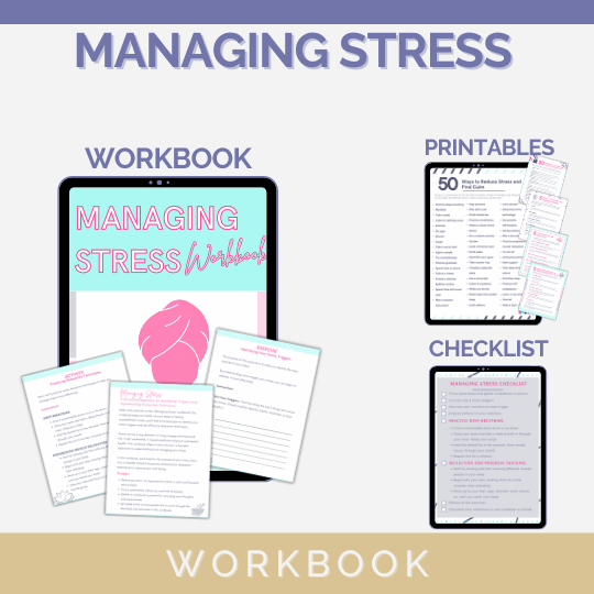 Canva Template: Stress Reduction Workbook – Your Essential Toolbox