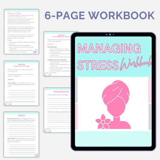 Canva Template: Stress Reduction Workbook