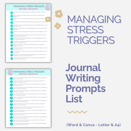 DFY Journal With Prompts BUNDLE: Stress Reduction Collection