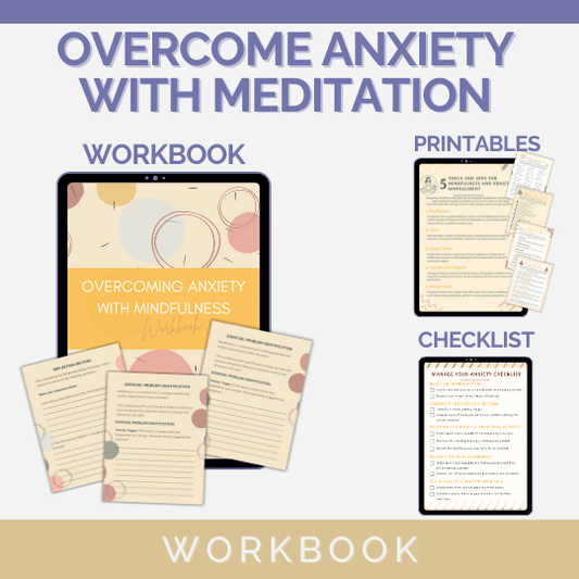 Canva Template: Overcoming Anxiety With Mindfulness Workbook