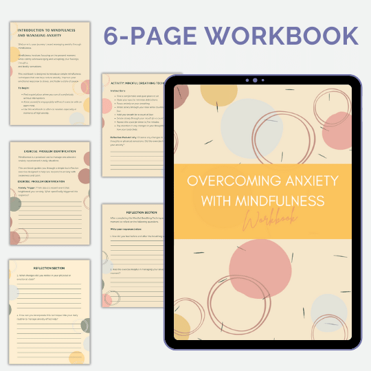 Canva Template: Overcoming Anxiety With Mindfulness Workbook