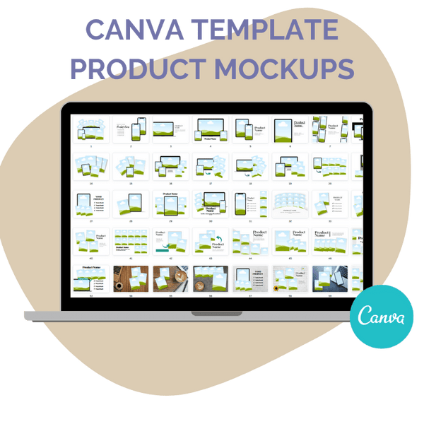 Product Listing Canva Template Mockups
